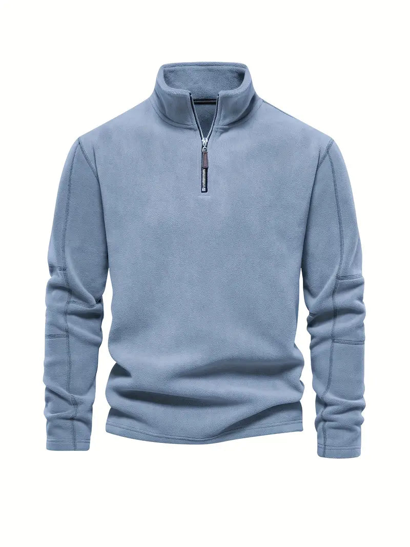 Melvin - Cordpullover mit halbem reißverschluss