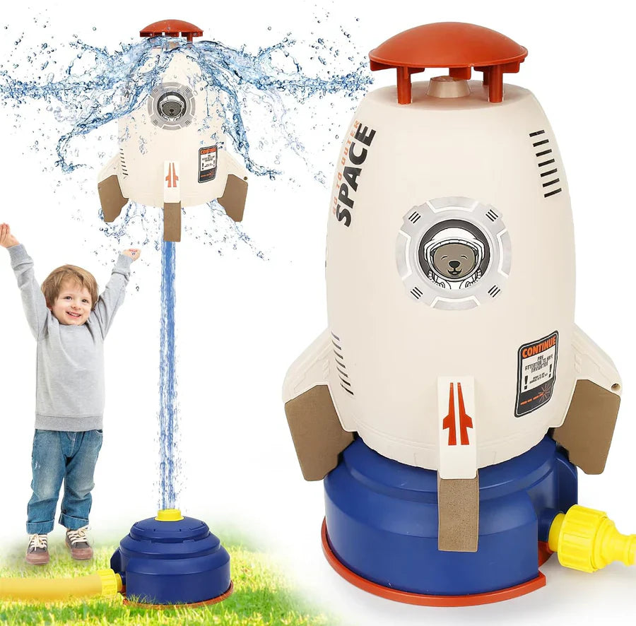 Wasserrakete für Kinder zum Spielen im Freien mit Schlauchanschluss