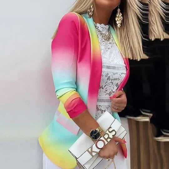 Maryann - Damen langarm tie dye blazer