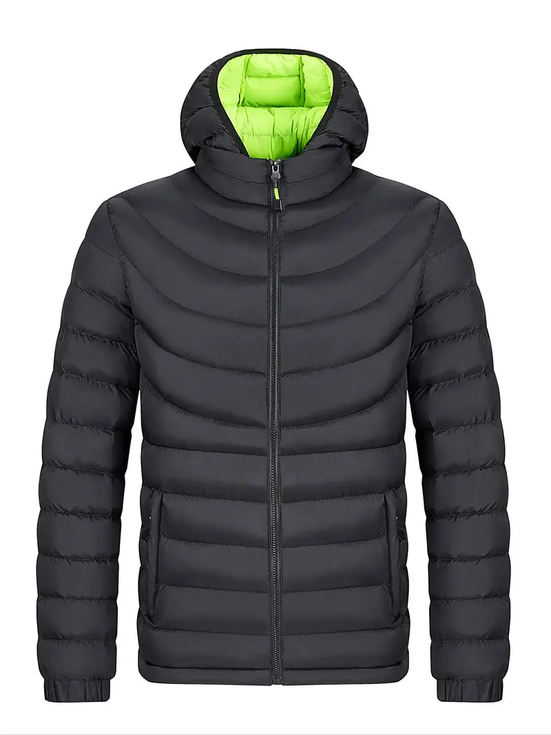 Louie – Gefütterte herrenjacke mit stehkragen für herbst