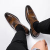 Herren-Leder-Brogue-Anzugschuhe mit gepolsterter Innensohle