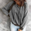 Michelle - Lässiges sweatshirt mit kapuze und langen armeln