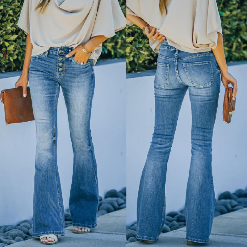 Teresa - Retro High Waist Schlaghosen