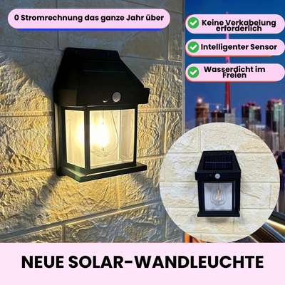 SunLuxe™ | Solar-Wandleuchte für draußen