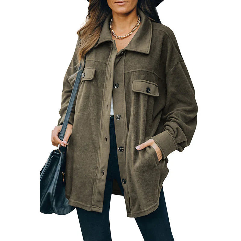 Emelie - fleece-knopf-jacke
