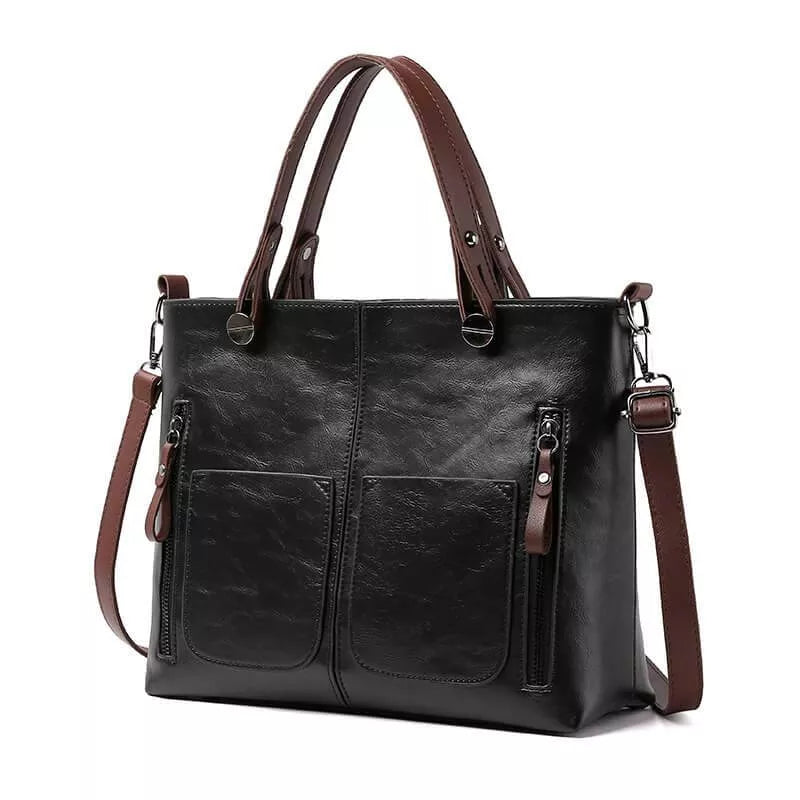 ClassicCarry - Retro Leder Umhängetasche