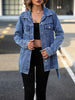 Traci - Damen Jeansmantel Mit Pattentaschen