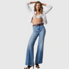 Roselyn - Lange und weite Denim-Hosen