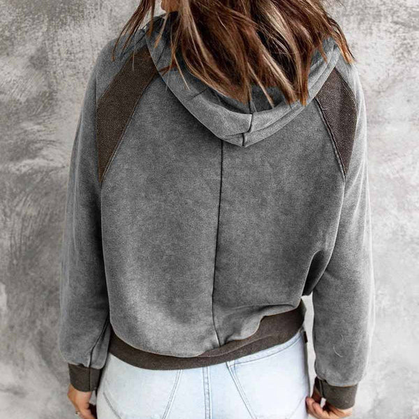 Michelle - Lässiges sweatshirt mit kapuze und langen armeln