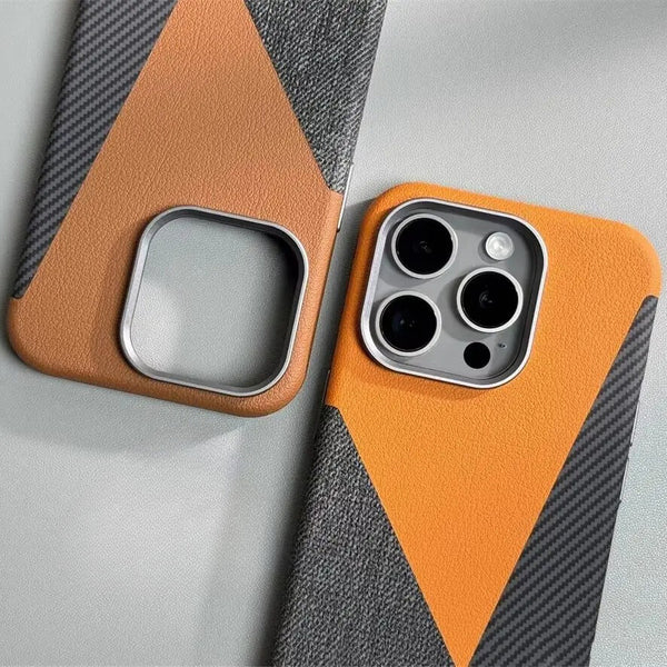 MagSafe Leder-Handyhülle mit Kameraschutz und Anti-Fingerabdruck