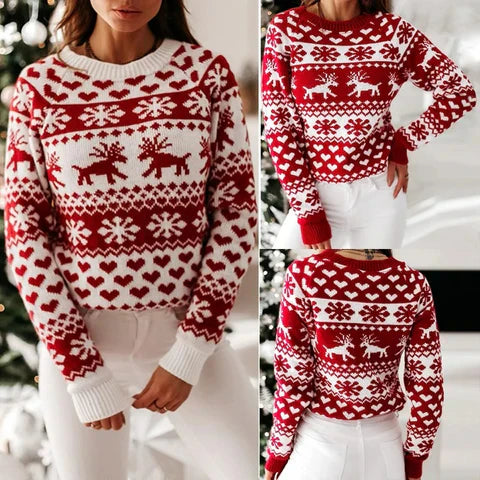 Thilde - warmer weihnachtspulli für frauen