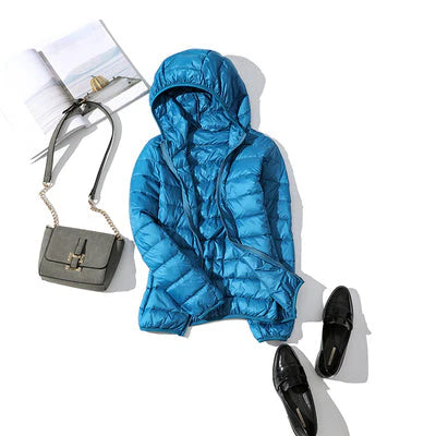 Doris - warme herbstjacke mit kapuze