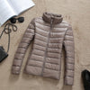 Mariana - Leichte daunenjacke mit reißverschluss und taschen