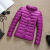 Mariana - Leichte daunenjacke mit reißverschluss und taschen