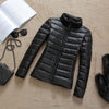 Mariana - Leichte daunenjacke mit reißverschluss und taschen