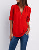 Frauke - Elegante Bluse mit halbem Reißverschluss