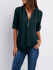 Frauke - Elegante Bluse mit halbem Reißverschluss