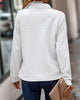 Yvonne  - Schicker gerippter Pullover mit halbem Reißverschluss