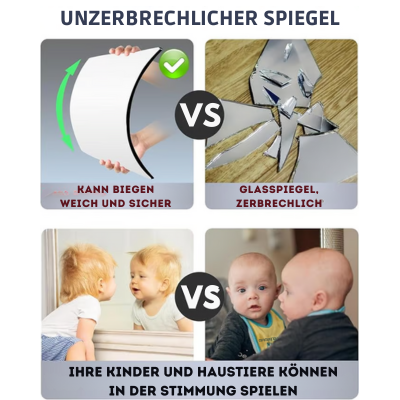 MirrorGleam -  Acryl-Wandspiegel