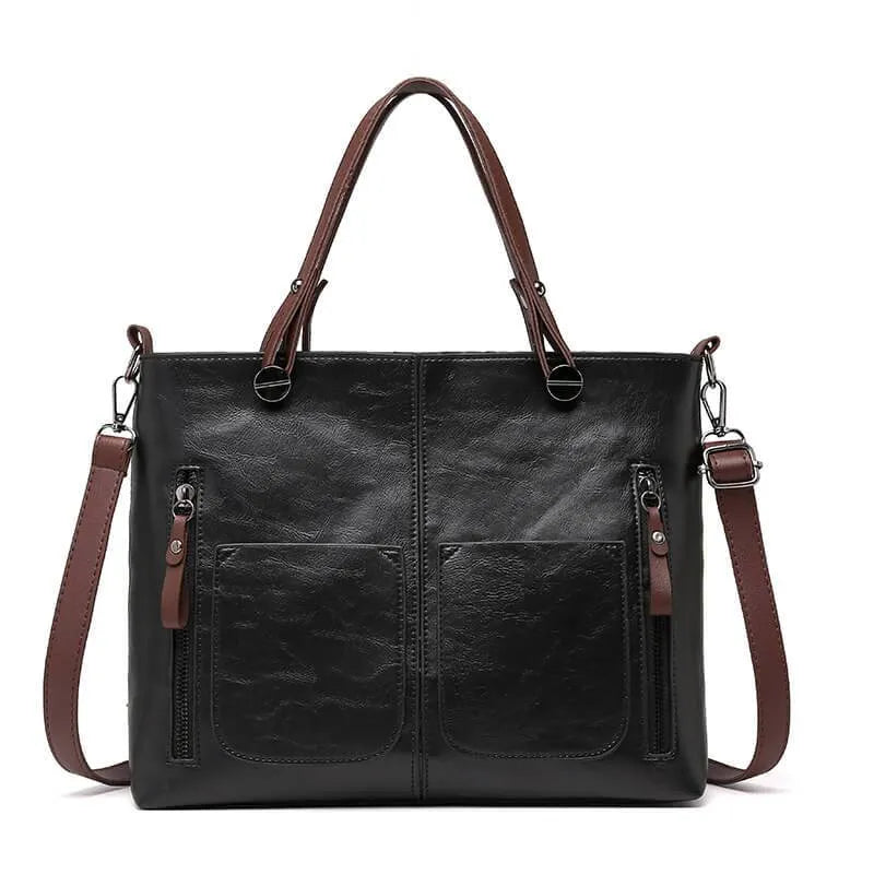 ClassicCarry - Retro Leder Umhängetasche