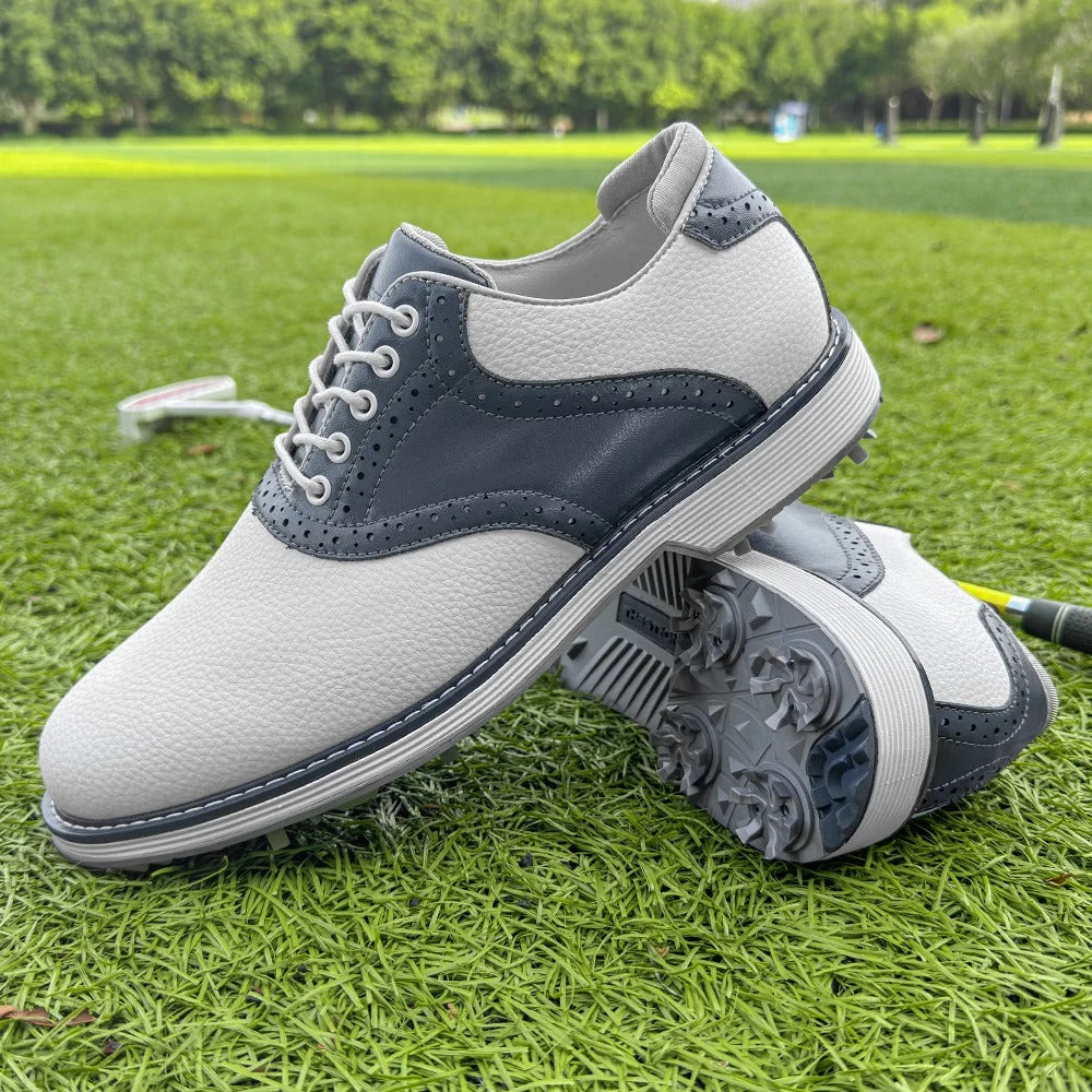 Wasserdichte Herren-Golfschuhe mit gepolsterter Innensohle und Spikes