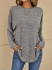 Amiyah - Edler Mix-Pullover Mit Weitem Rundhalsausschnitt