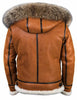 Nathaniel - sheepskin jacket with fur hood