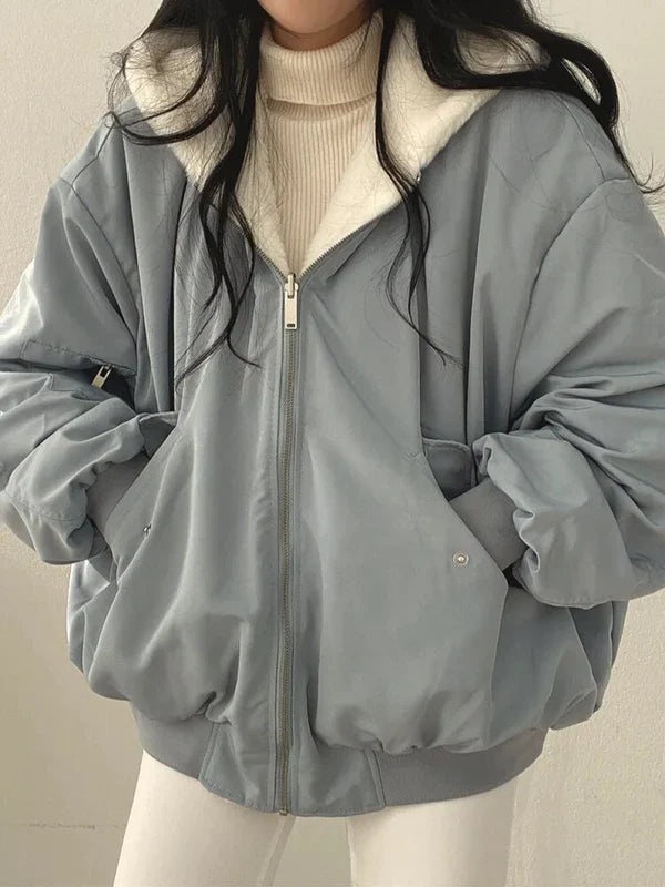 Viktoria - Stylische dicke jacke mit wendefunktion