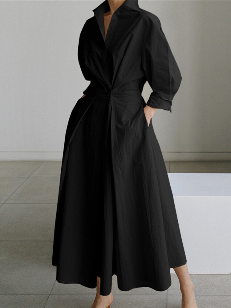 Scarlett - Langes Blusenkleid