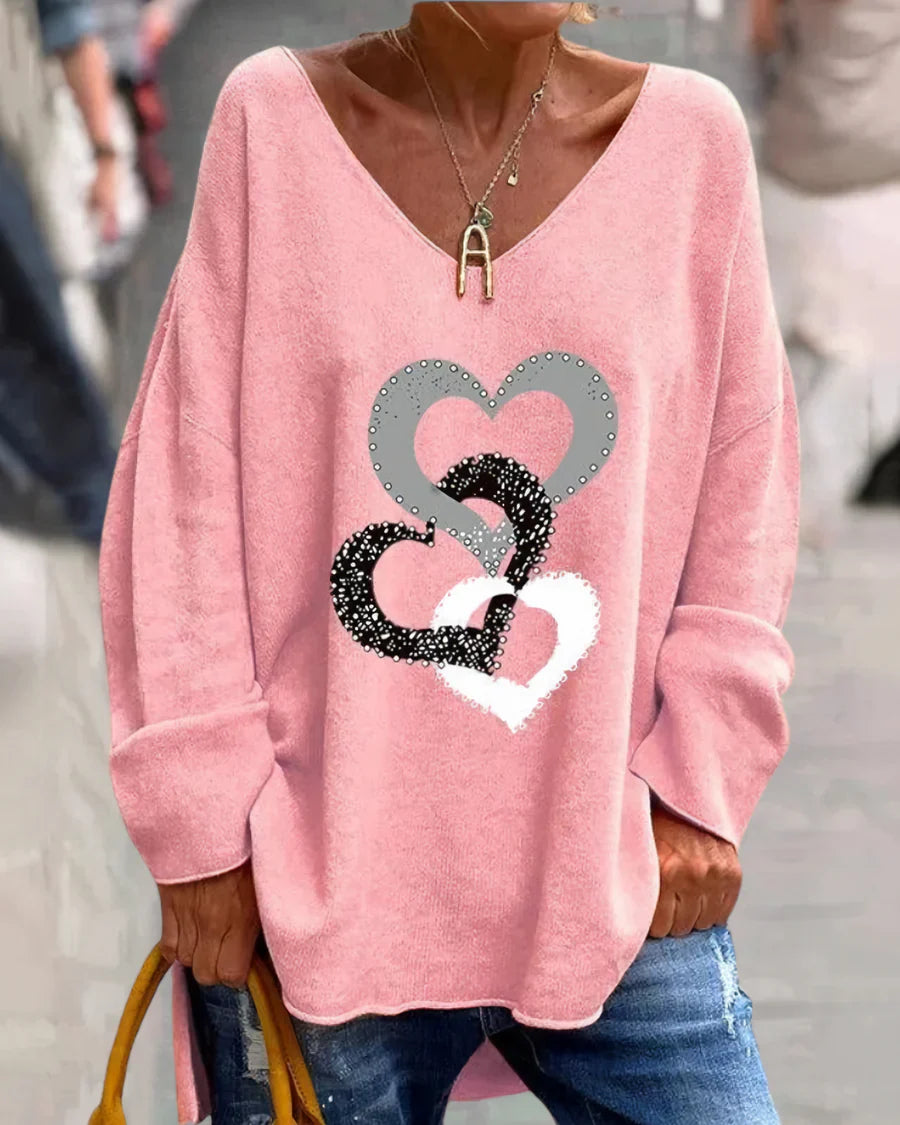Eileen - Bequemer Grafikpullover Für Damen