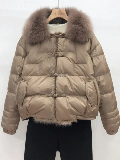 Amirah - Pufferjacke Im Vintage-Stil