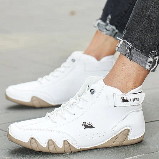 Orthopädische rutschfeste Sneaker mit Klettverschluss und Schnürsenkeln