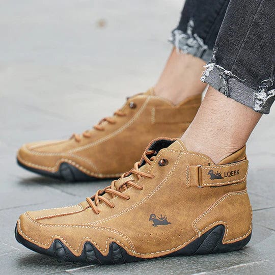 Orthopädische rutschfeste Sneaker mit Klettverschluss und Schnürsenkeln