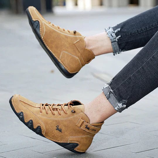 Orthopädische rutschfeste Sneaker mit Klettverschluss und Schnürsenkeln