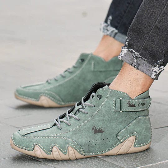 Orthopädische rutschfeste Sneaker mit Klettverschluss und Schnürsenkeln