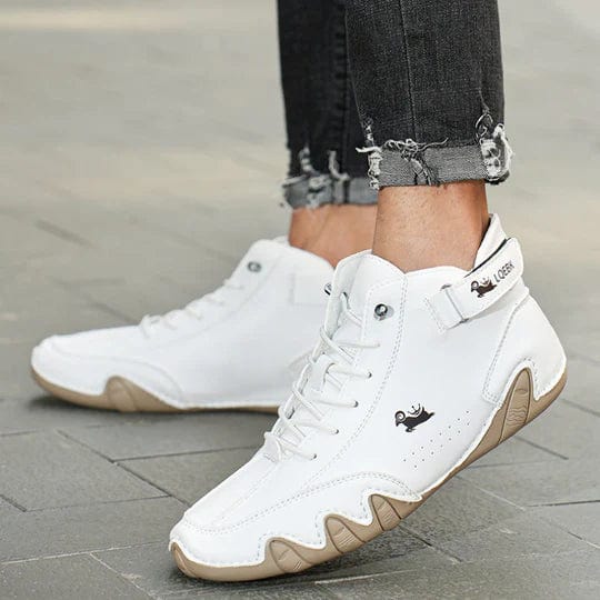 Orthopädische rutschfeste Sneaker mit Klettverschluss und Schnürsenkeln