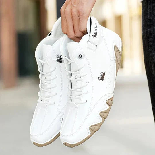 Orthopädische rutschfeste Sneaker mit Klettverschluss und Schnürsenkeln