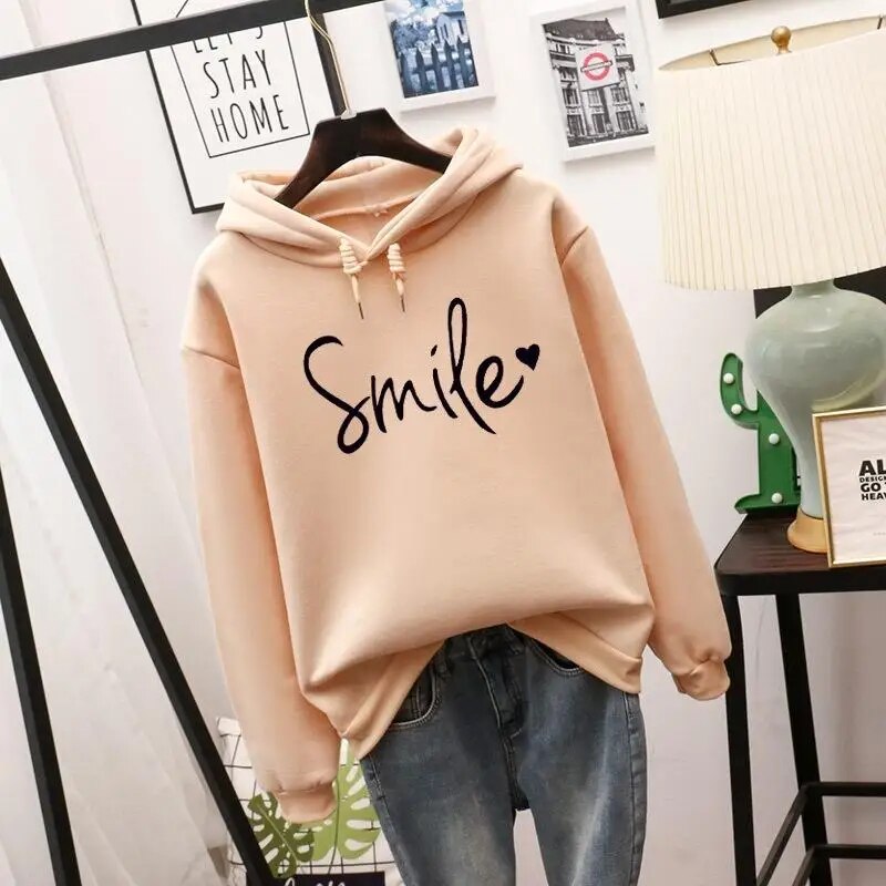 Bedruckter Kapuzenpullover für Damen