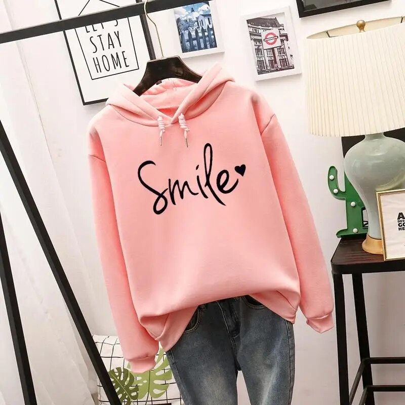 Bedruckter Kapuzenpullover für Damen