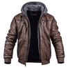Vincent - Stylische premium leder winterjacke mit kapuze