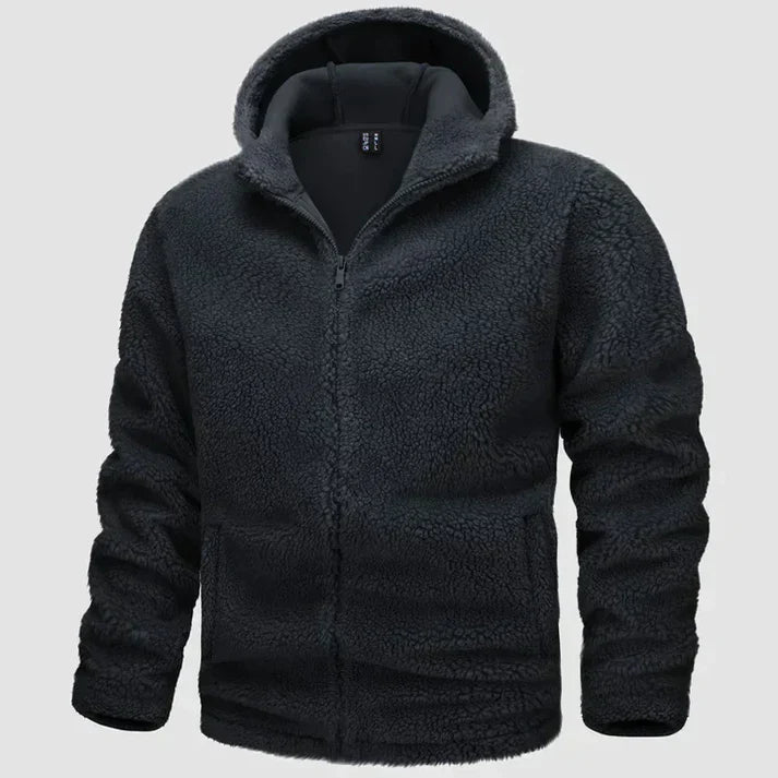 Kieran - Herren fleece-jacke mit kapuze