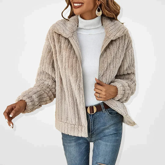 Kaylin - Luxus teddyweste für damen