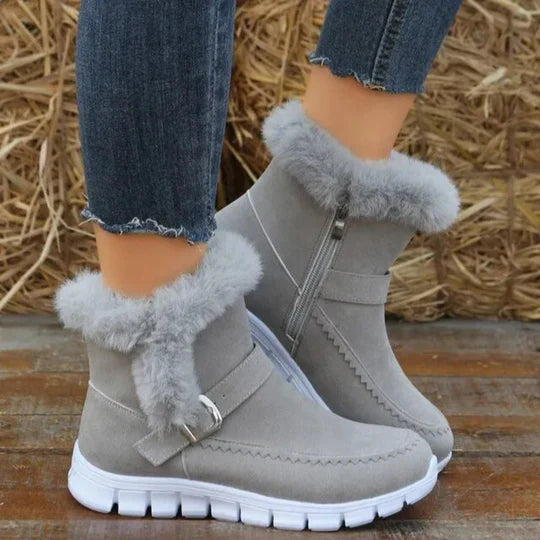 Norma - Neue lässige kurze plüschstiefeletten