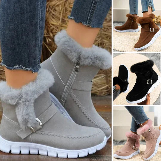 Norma - Neue lässige kurze plüschstiefeletten
