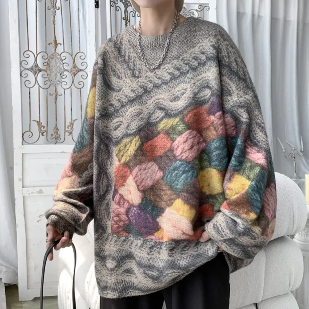 Josephine - Bequemer gestrickter herrenpullover in lässiger passform