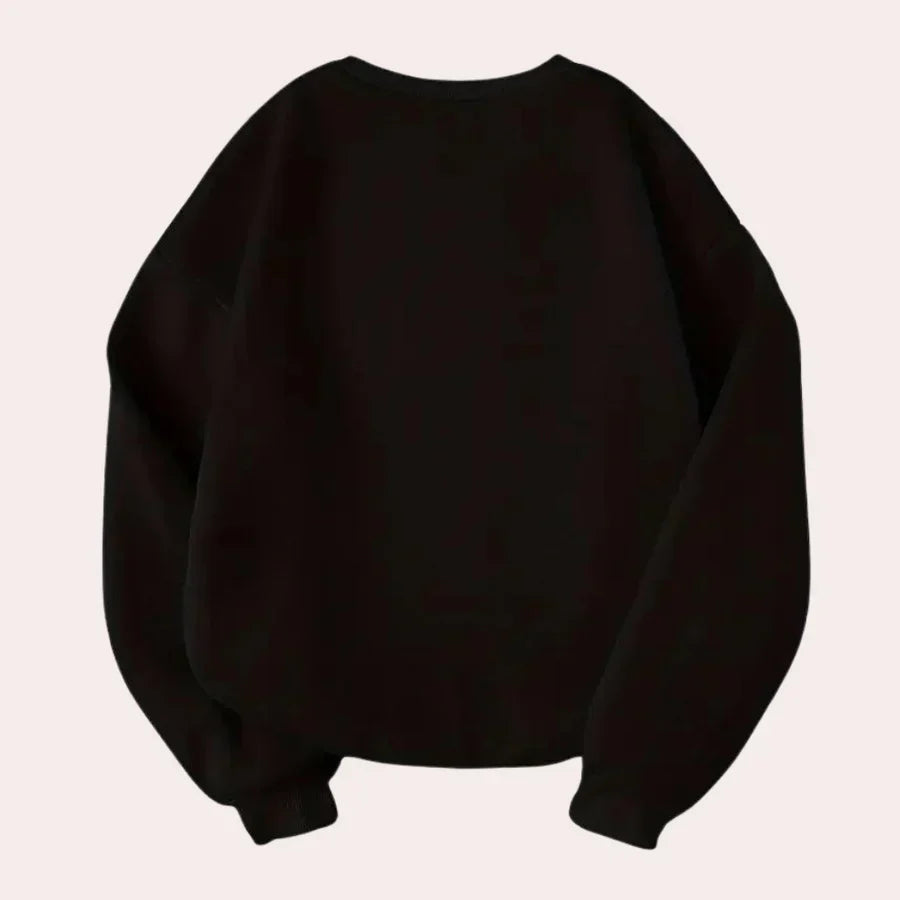 Fiona - Damen Halloween-Pullover mit Kürbis-Motiv