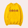 Fiona - Damen Halloween-Pullover mit Kürbis-Motiv