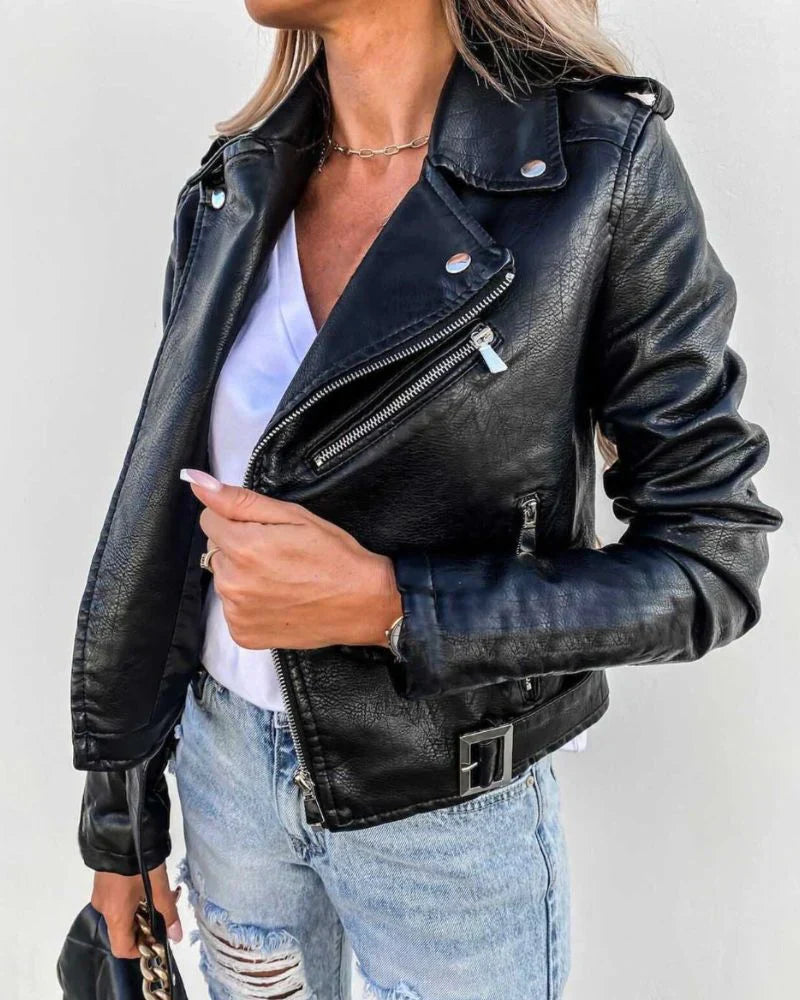 Meredith - Leder-sommerjacke