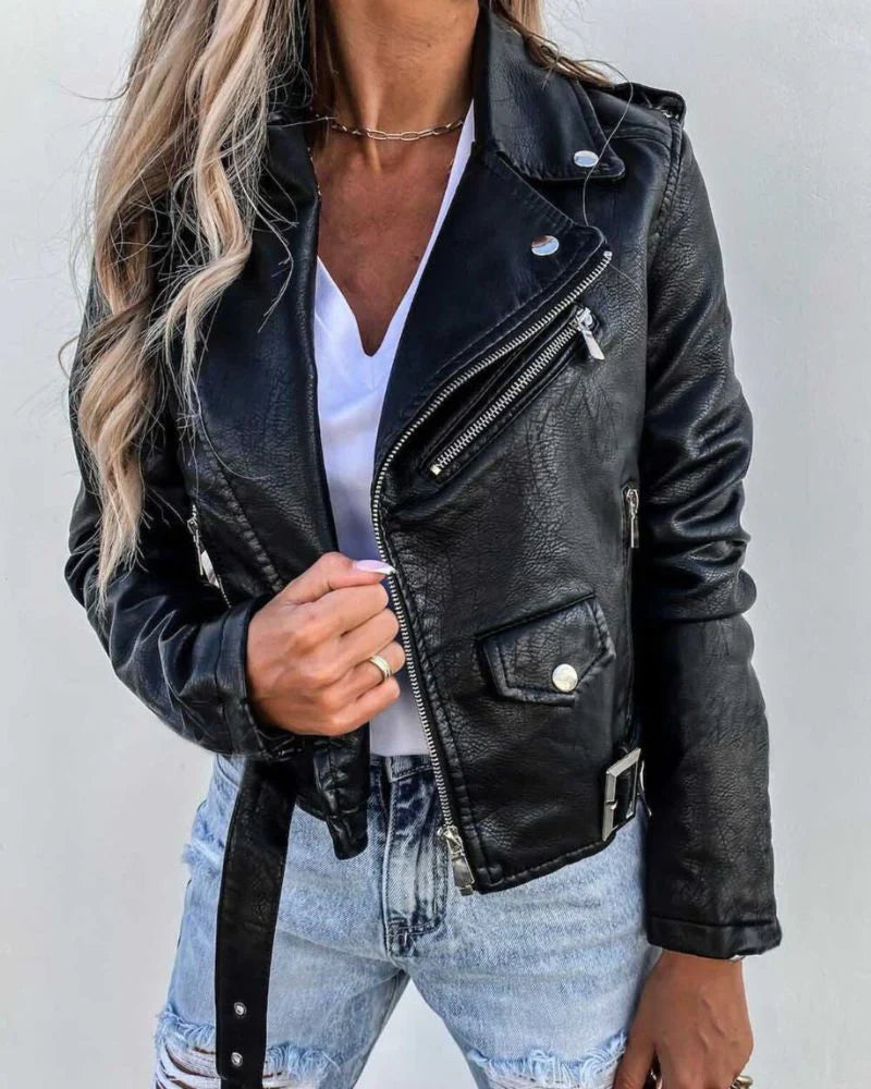 Meredith - Leder-sommerjacke