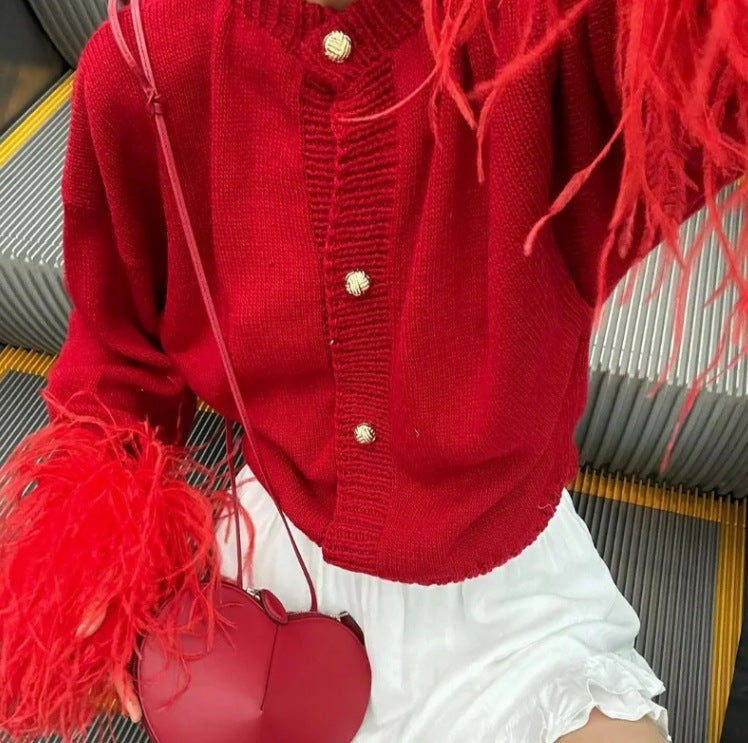 Casual Cardigan mit Fransen für Damen